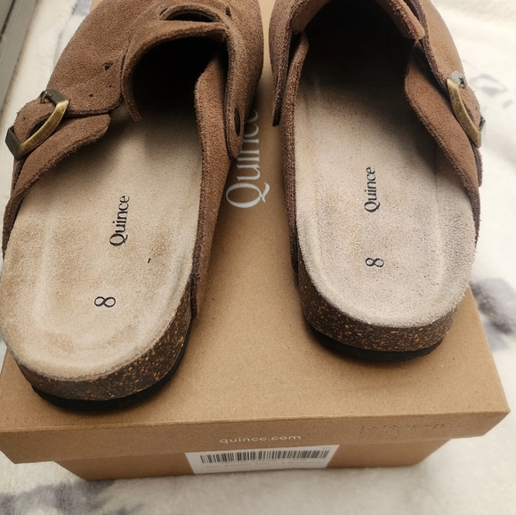 Quince Brown Suede Clog 8 - Picture 7 of 11